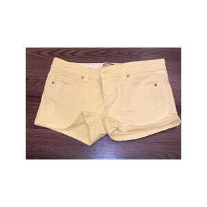 EUC Paige Canyon Shorts Yellow | Soft Stretch Denim | Size 29